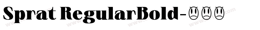 Sprat RegularBold字体转换